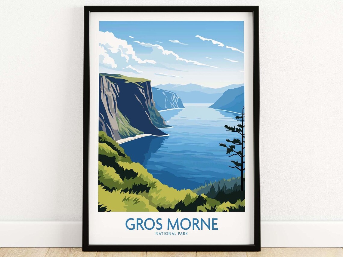Gros Morne National Park Travel Poster Art Print