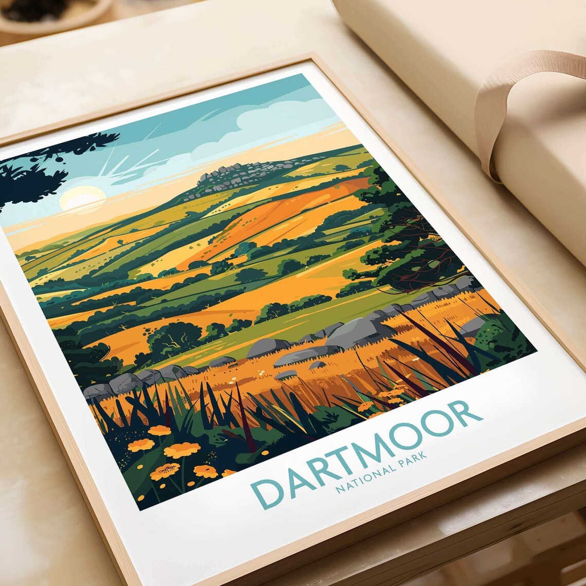 Dartmoor National Park, England Landscape Art Print