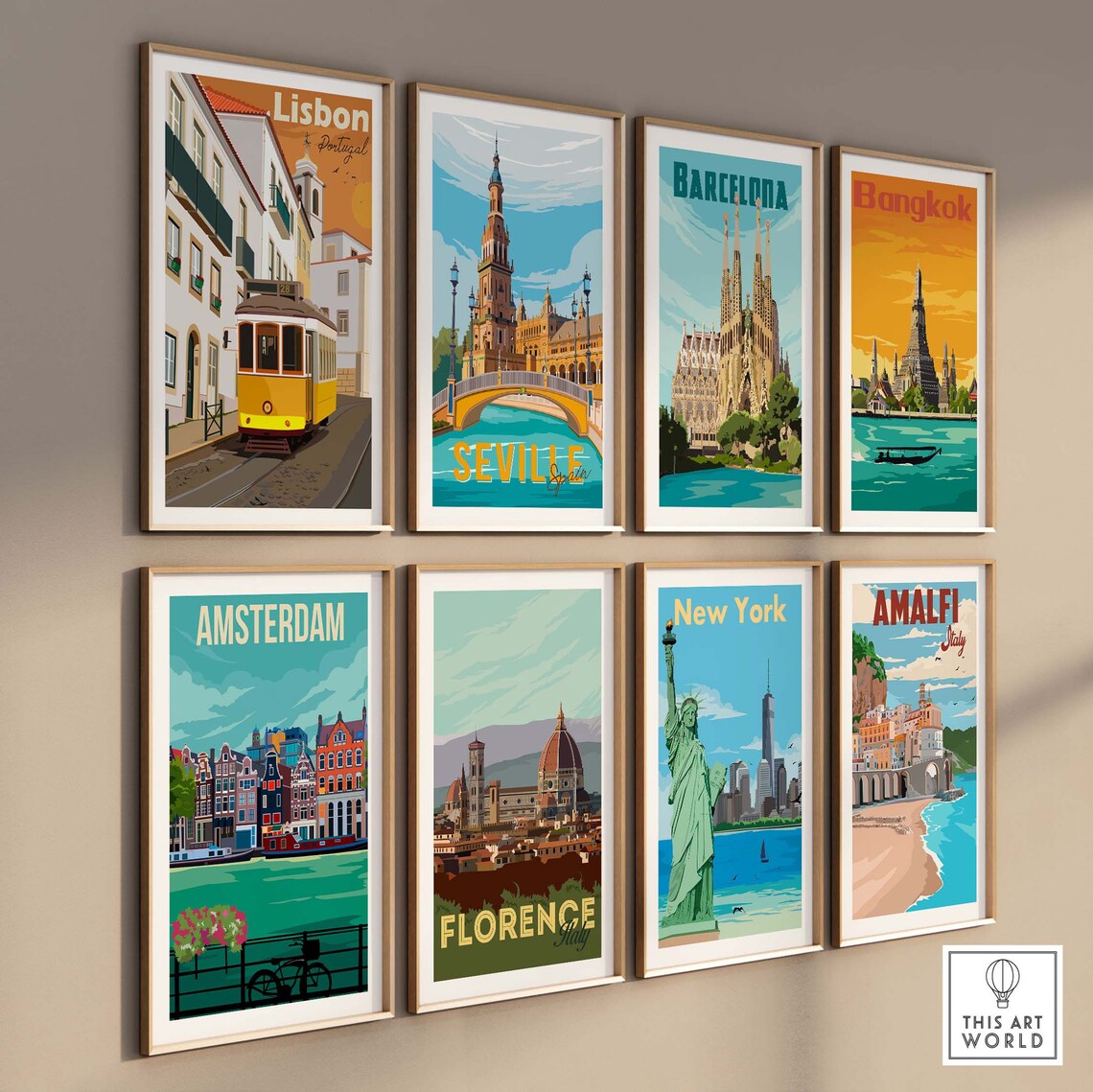 Lisbon Portugal Home Wall Decor Travel Poster - Image 3