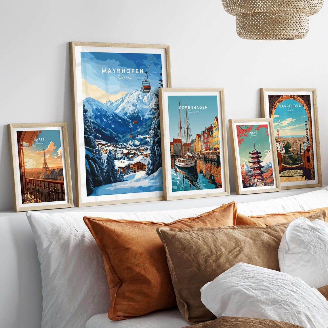 Mayrhofen Ski Travel Poster, Austria Gift - Image 3