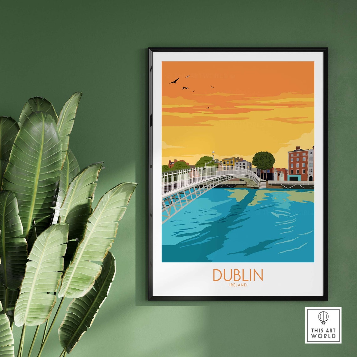 Dublin Ireland Travel Poster - Image 3