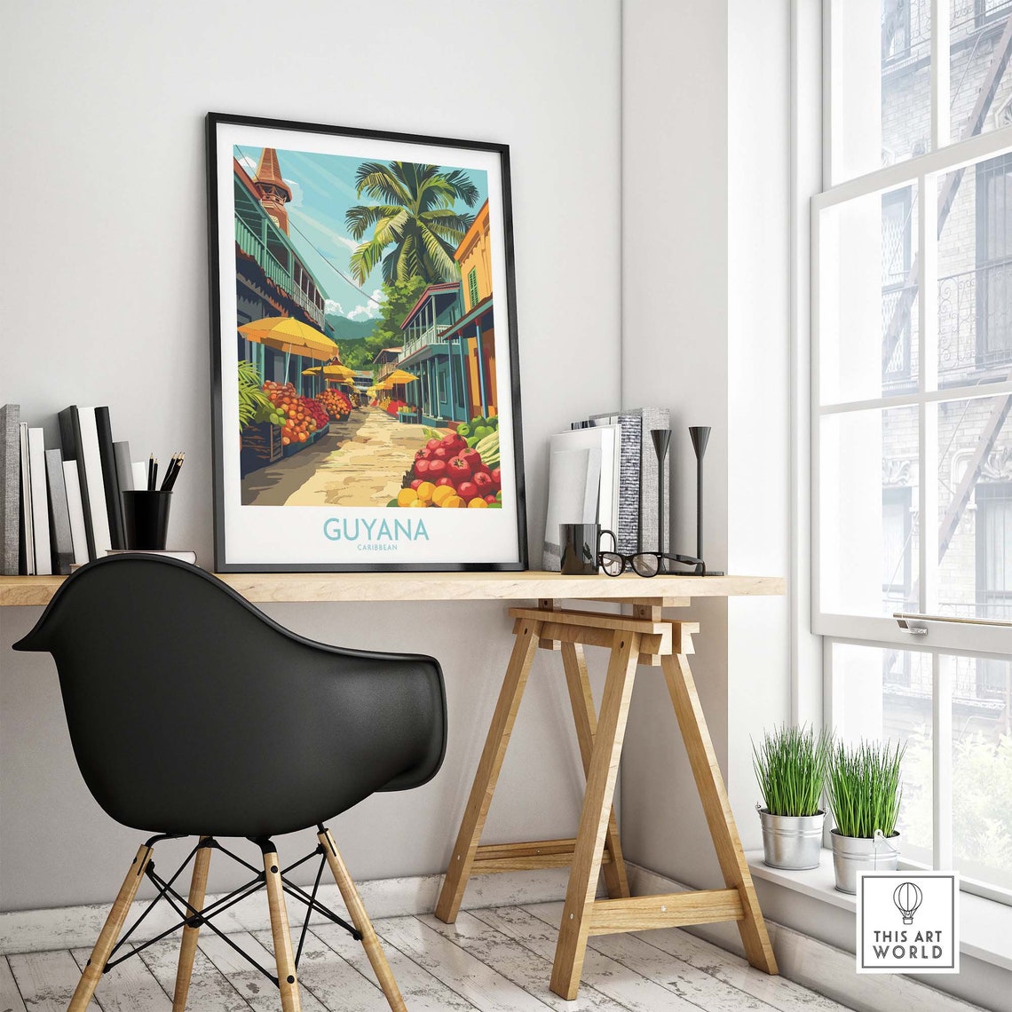 Caribbean Guyana Poster Stunning Wall Art Souvenir From The Tropics - Image 4