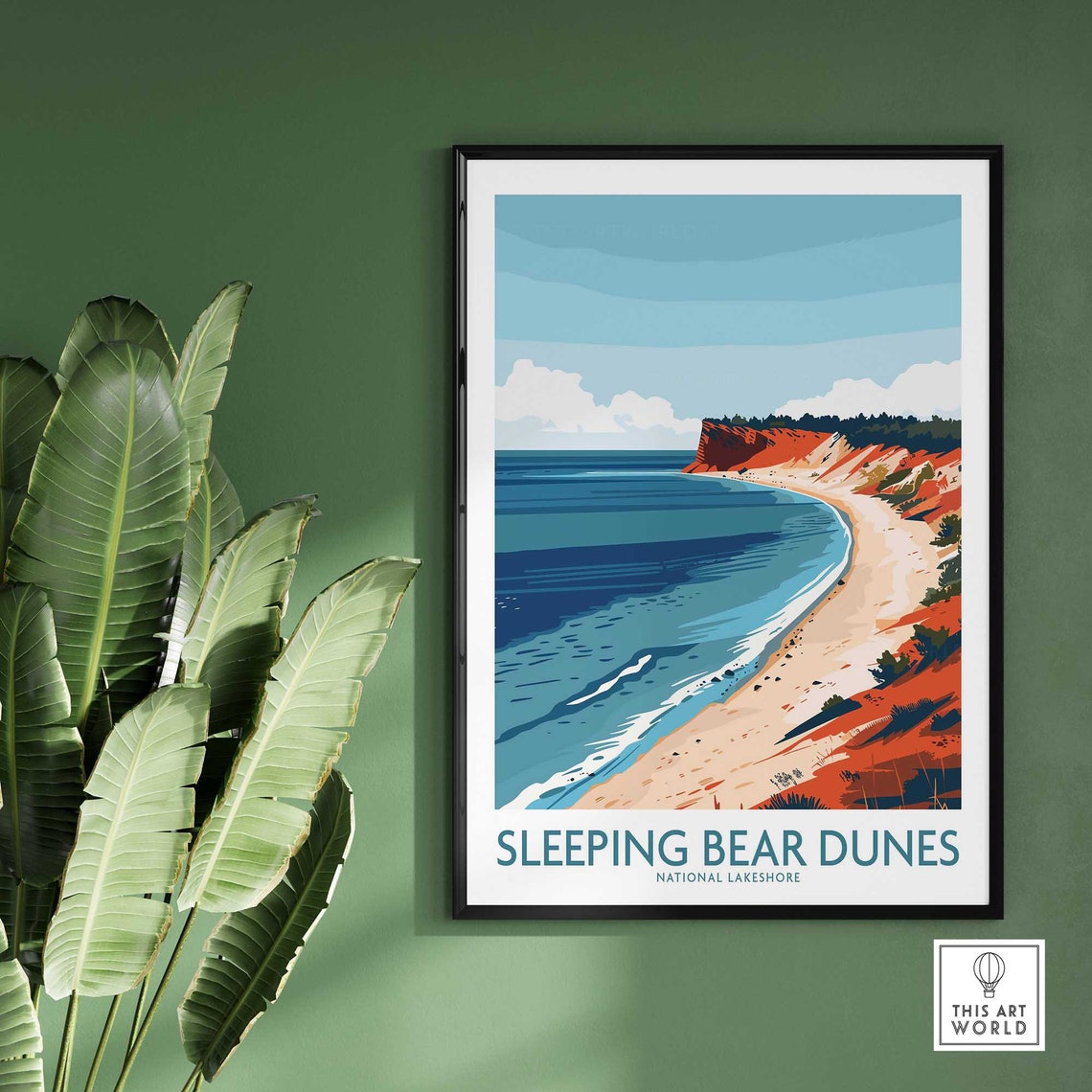 Sleeping Bear Dunes Print National Lakeshore Travel Print Wall Art Poster Gift Home Decor Art Lover Gift Artwork - Image 2