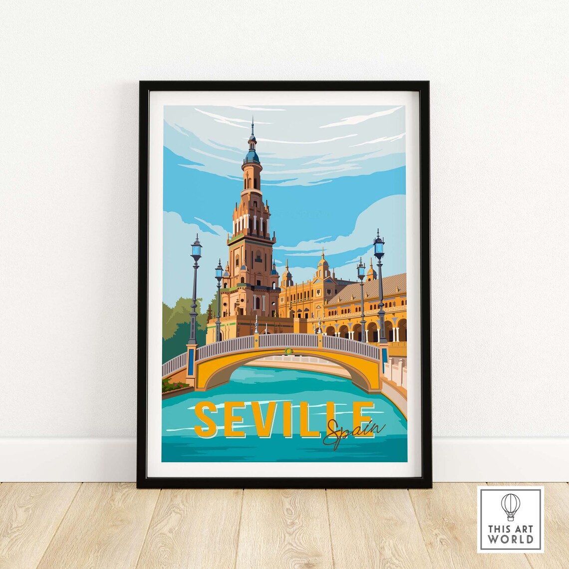 Seville Vintage Travel Poster, Spain Art Print