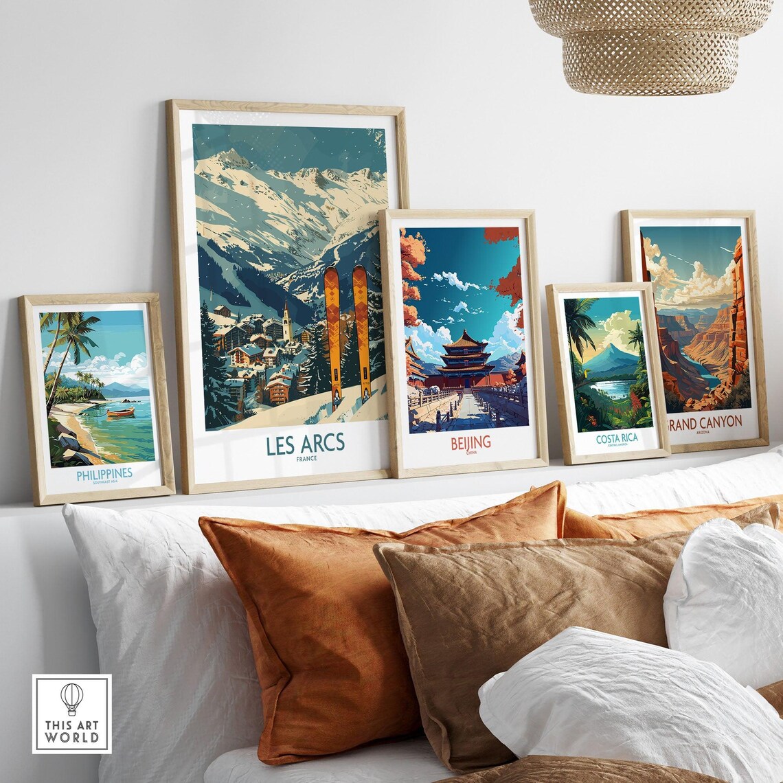 Les Arcs Ski Resort, France Travel Poster - Image 3