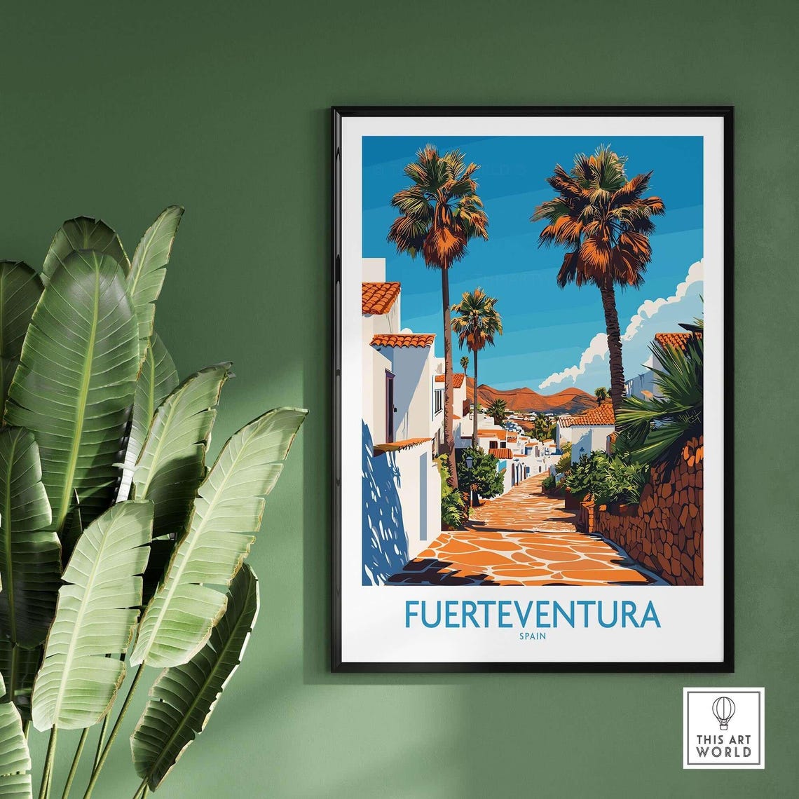 Fuerteventura Travel Poster, Canary Islands Spain - Image 2