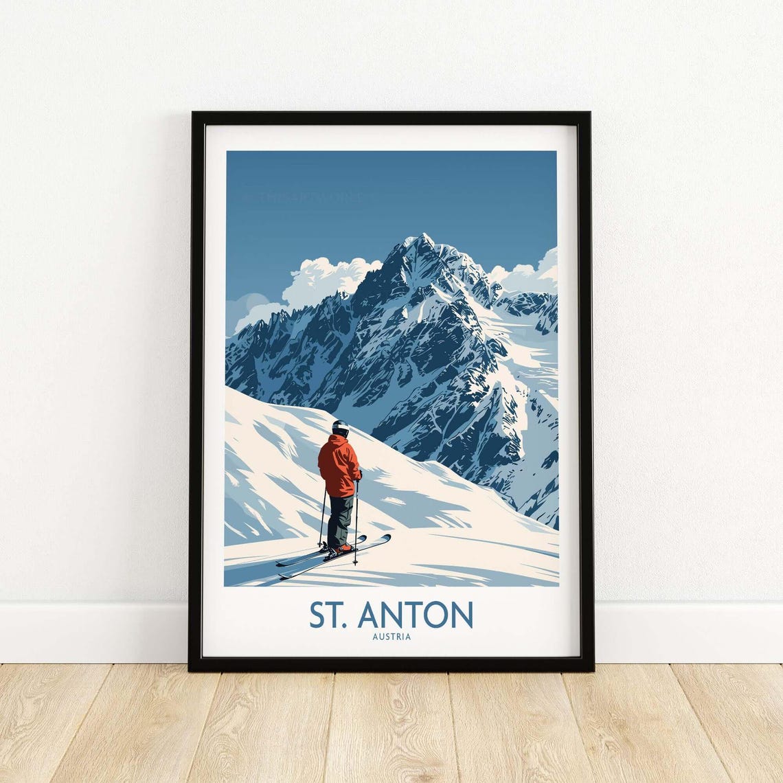 Winter Sports Art Print, Gift For Skier - Image 5