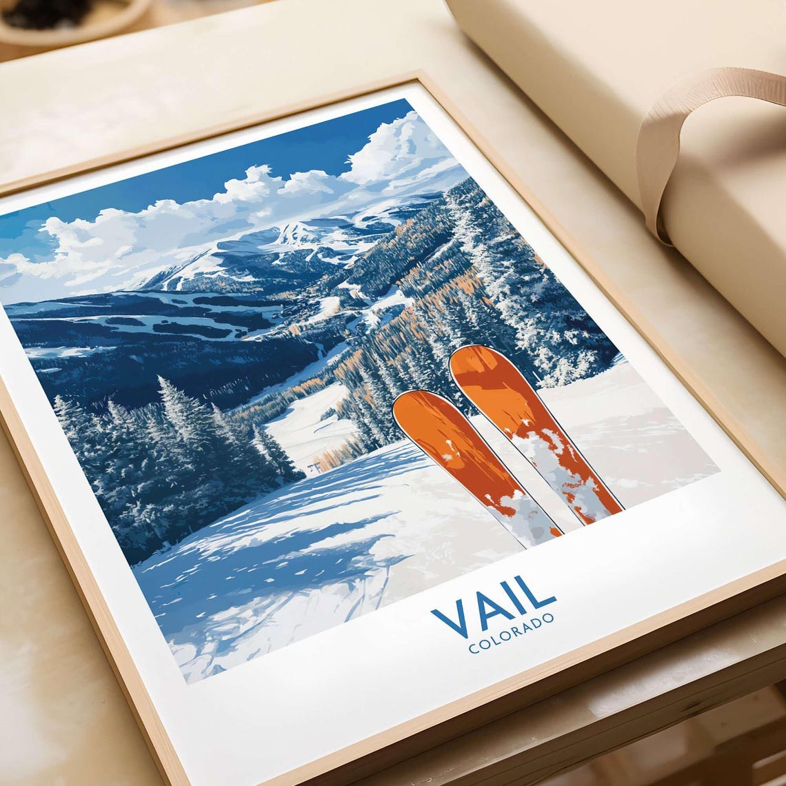 Vail Ski Resort, Colorado Winter Sports Poster
