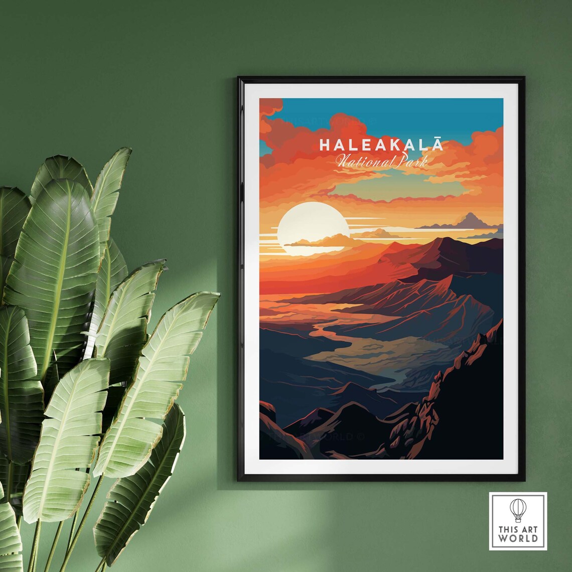 Haleakala Sunrise Travel Poster Art Print - Image 2