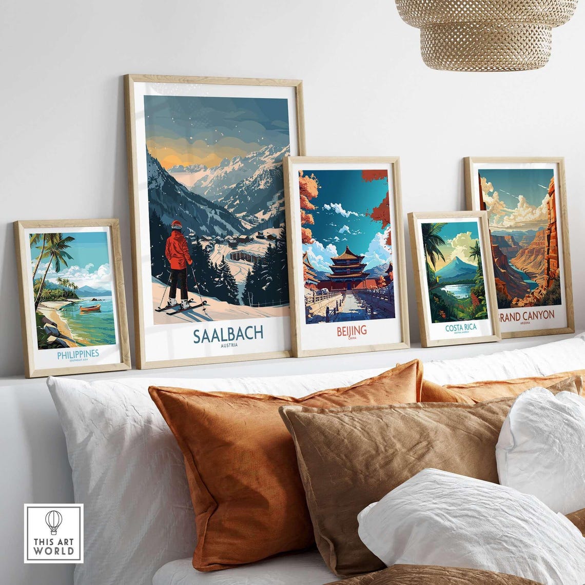 Winter Sports, Ski Lodge Art Print - Image 3