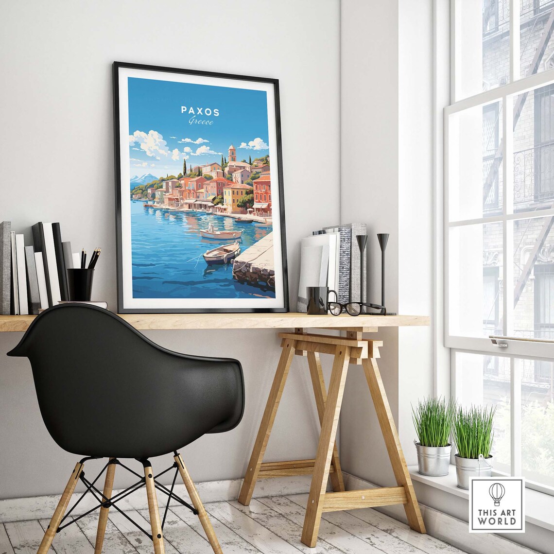 Paxos Travel Poster, Gift for Home Decor - Image 4