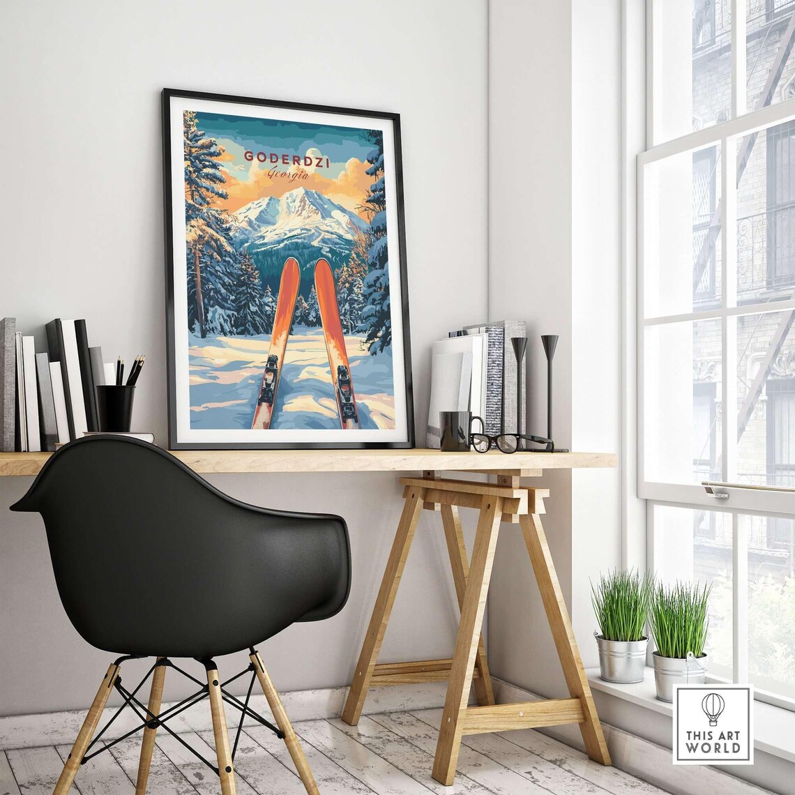 Goderdzi Ski Resort, Winter Sports Travel Poster - Image 4