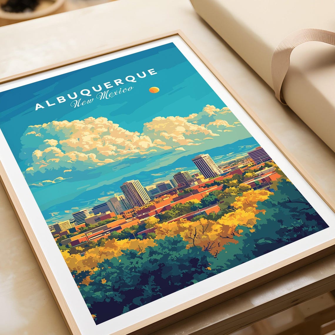 Albuquerque Travel Print Southwestern Desert Wall Art Poster New Mexico Gift Art Lovers - Image 4