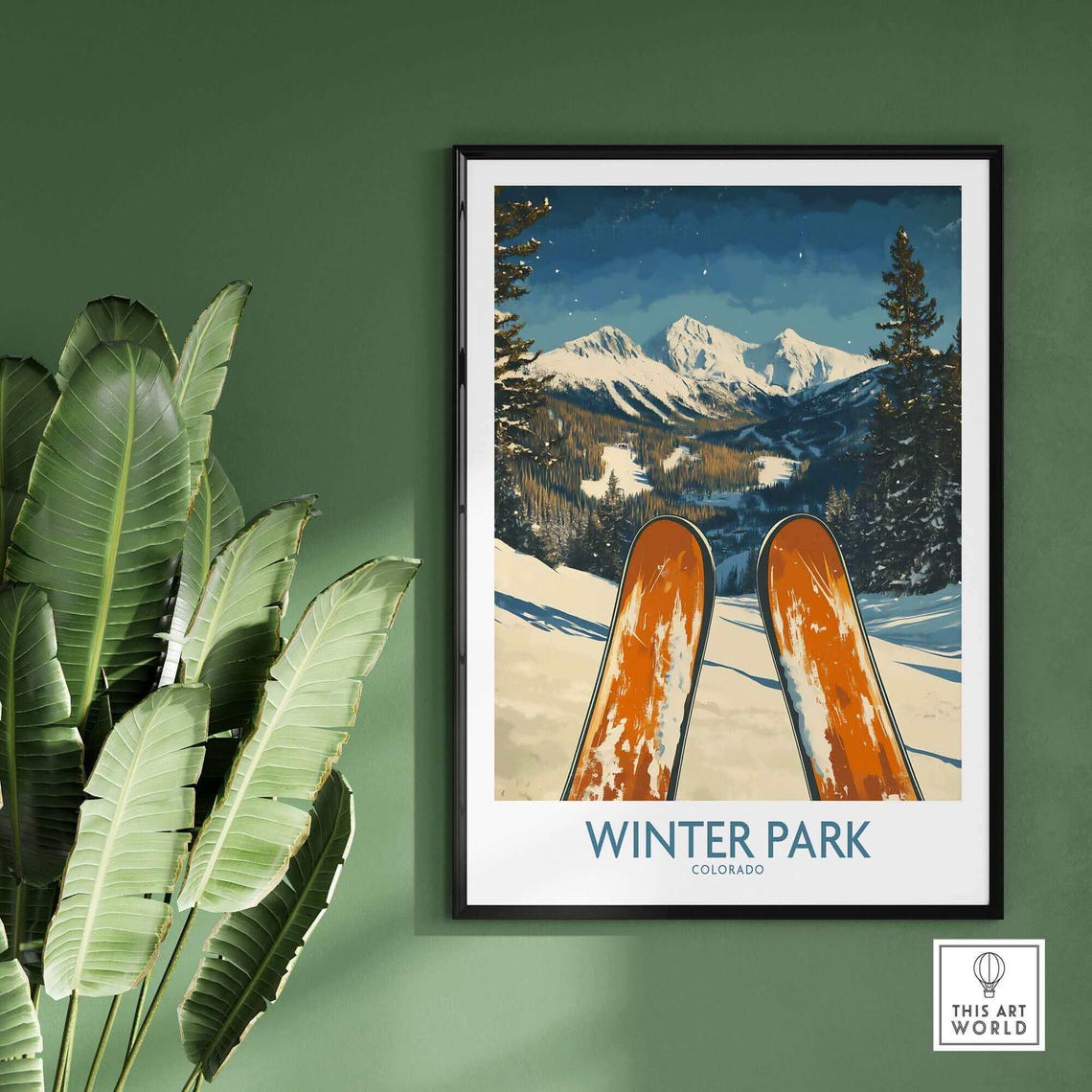 Winter Park Poster, Colorado Ski Resort Adventure - Image 2