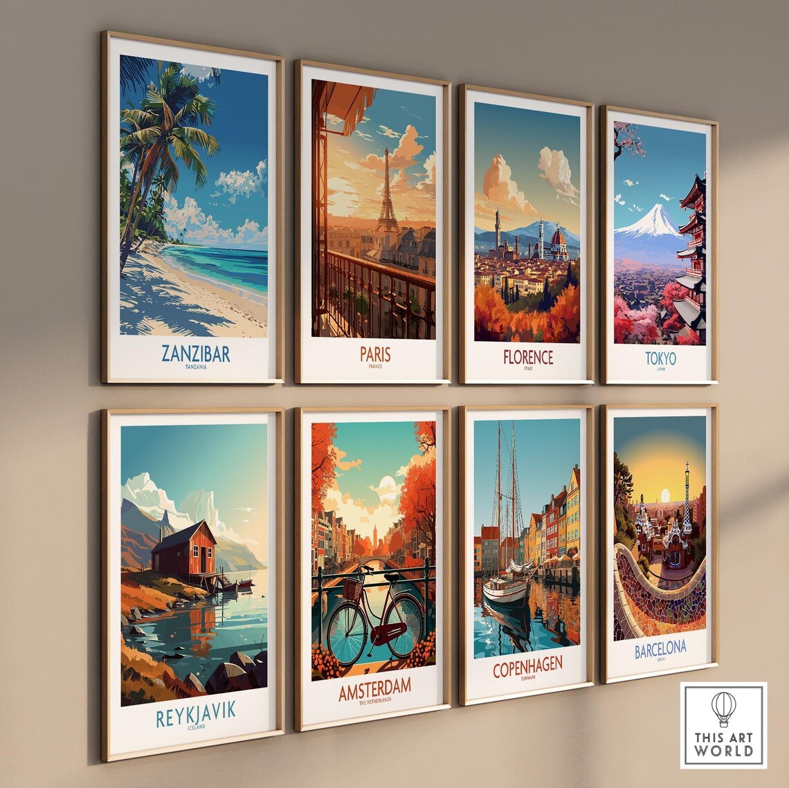 Zanzibar Print Tanzania Zanzibar Travel Print Wall Art Tanzania Wall Hanging Home Decor Zanzibar Art Lover Gift Zanzibar Birthday Present - Image 3
