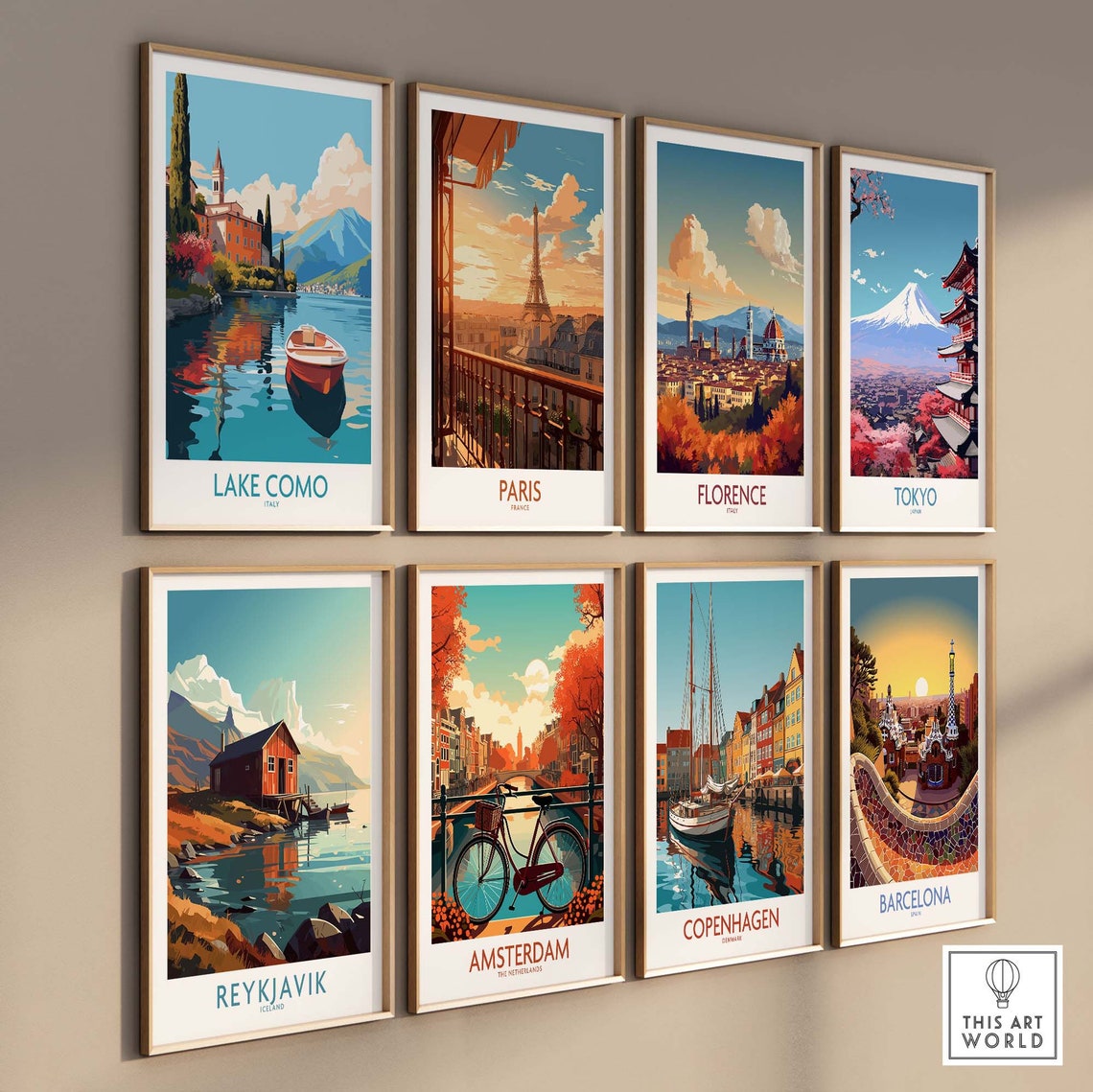 Lake Como Home Decor Travel Poster - Image 3