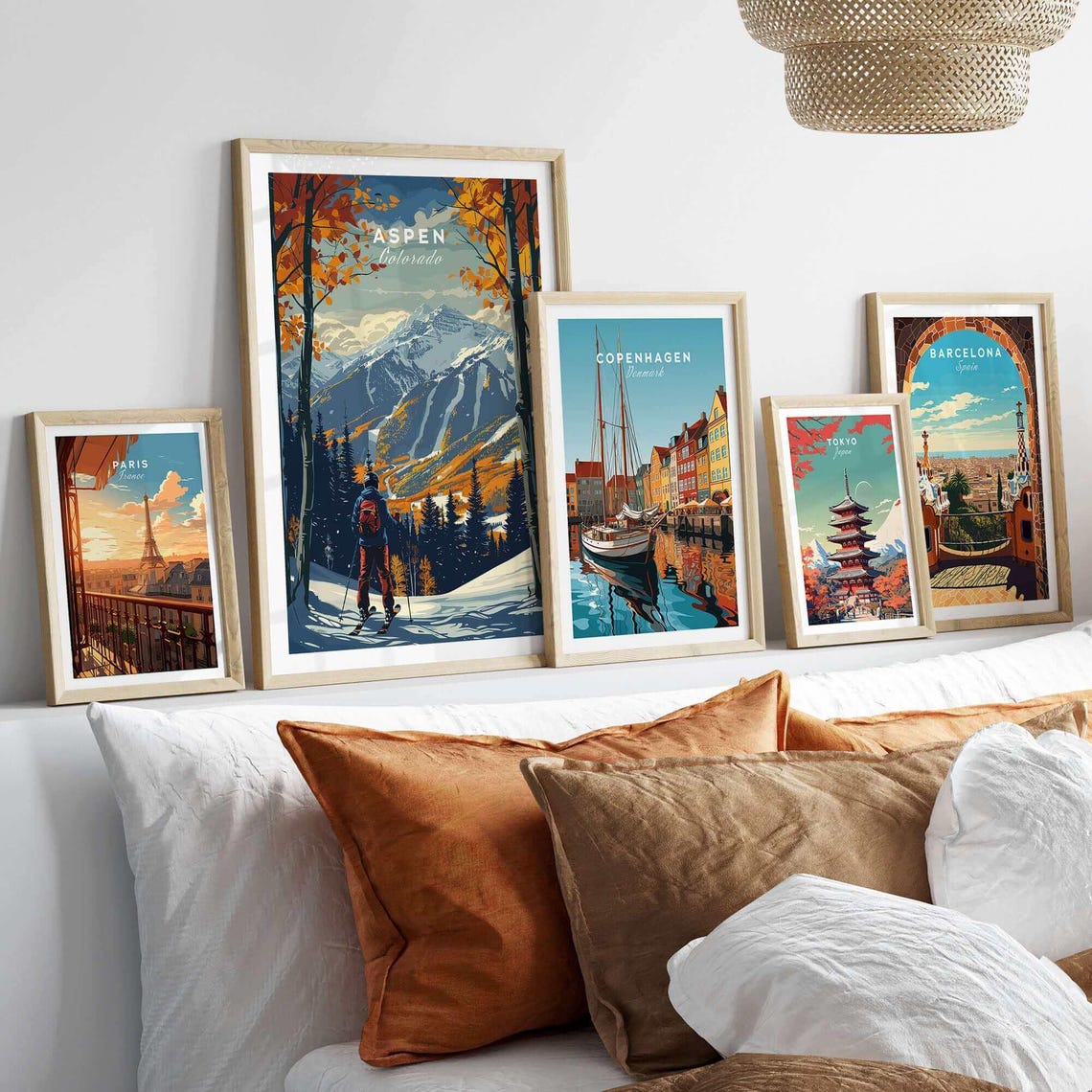 Aspen Ski Poster, Winter Sports Art Print - Image 3