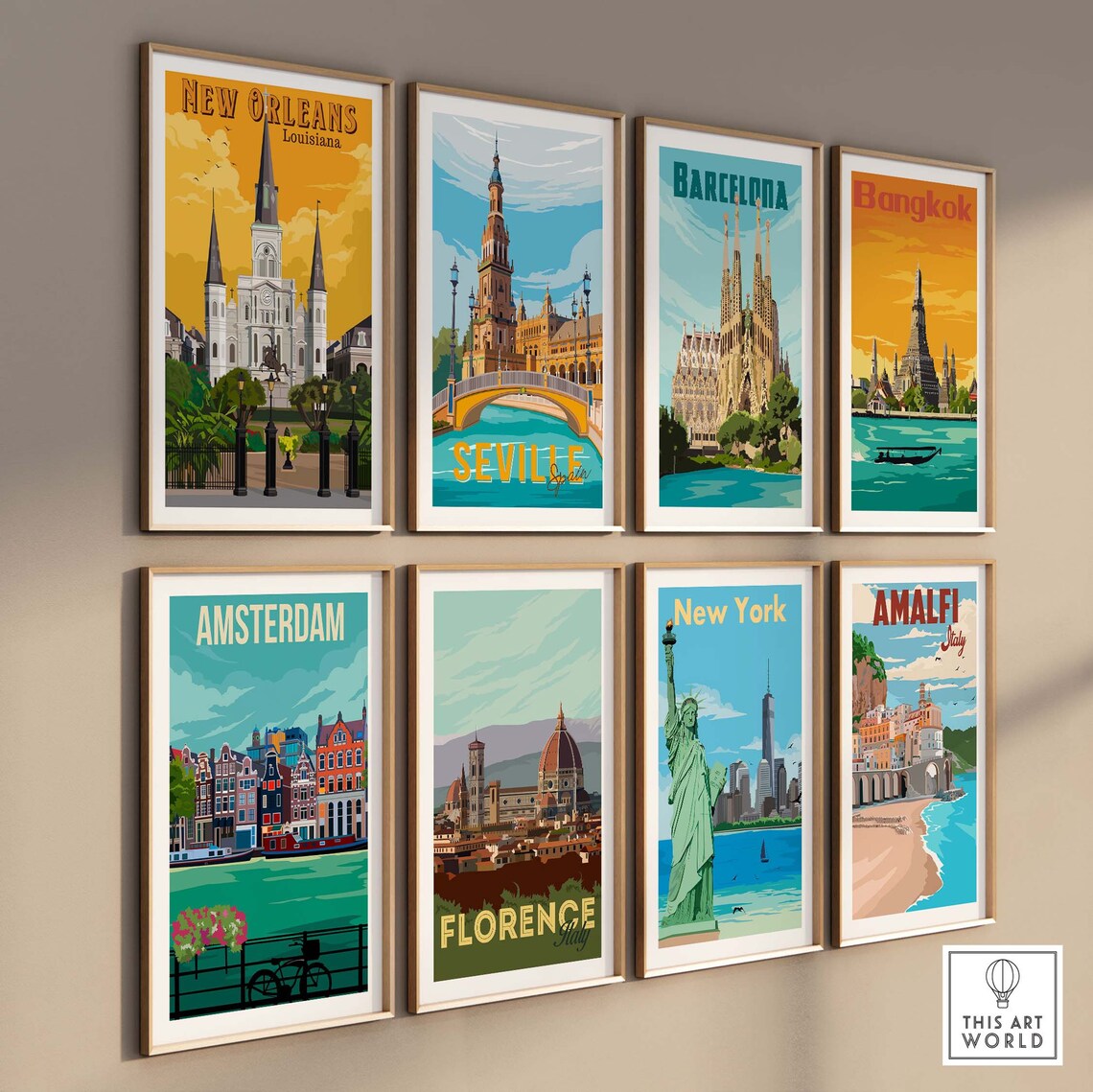 New Orleans Vintage Travel Poster, Louisiana Art Print - Image 3
