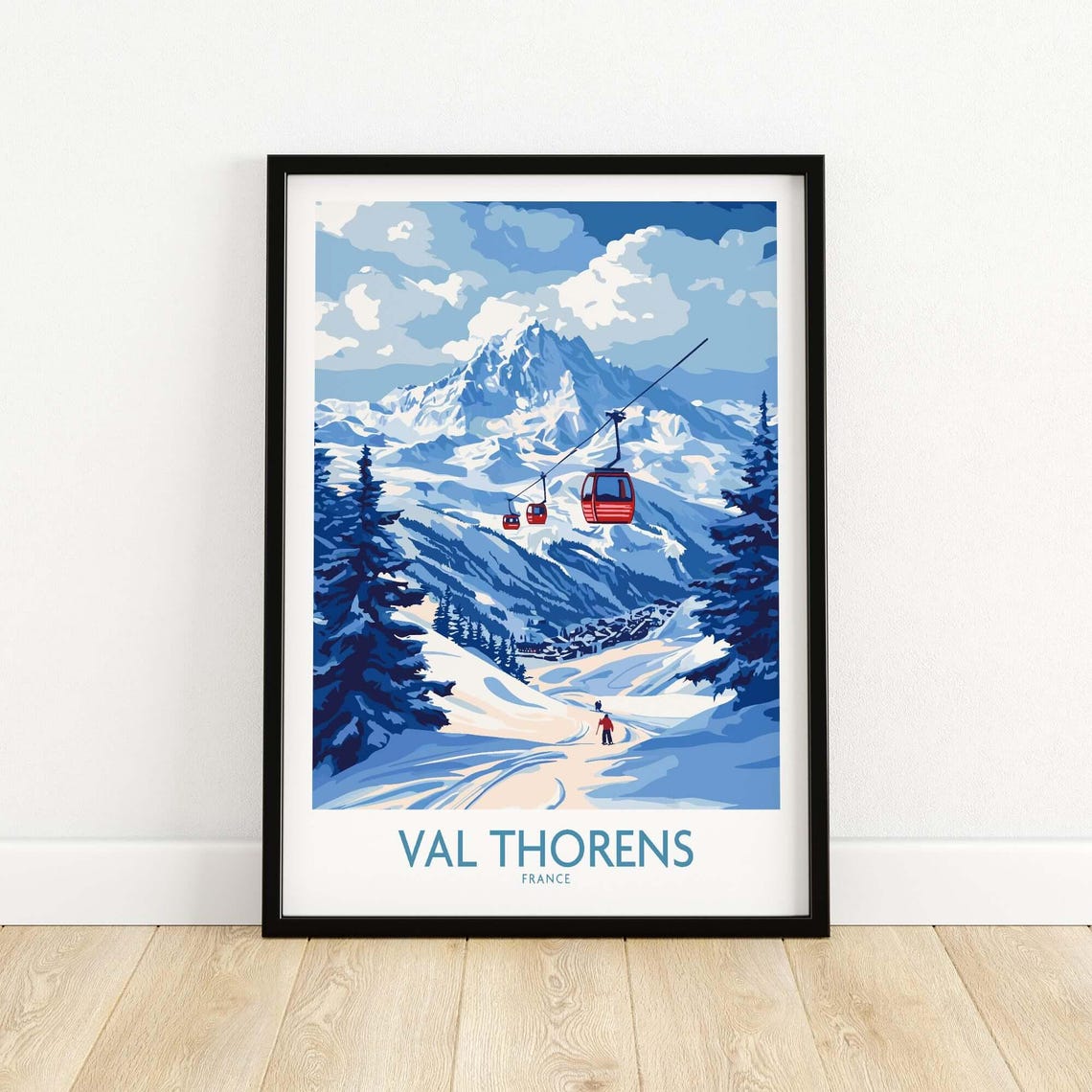 Val Thorens Ski Trip Memories Travel Poster - Image 5