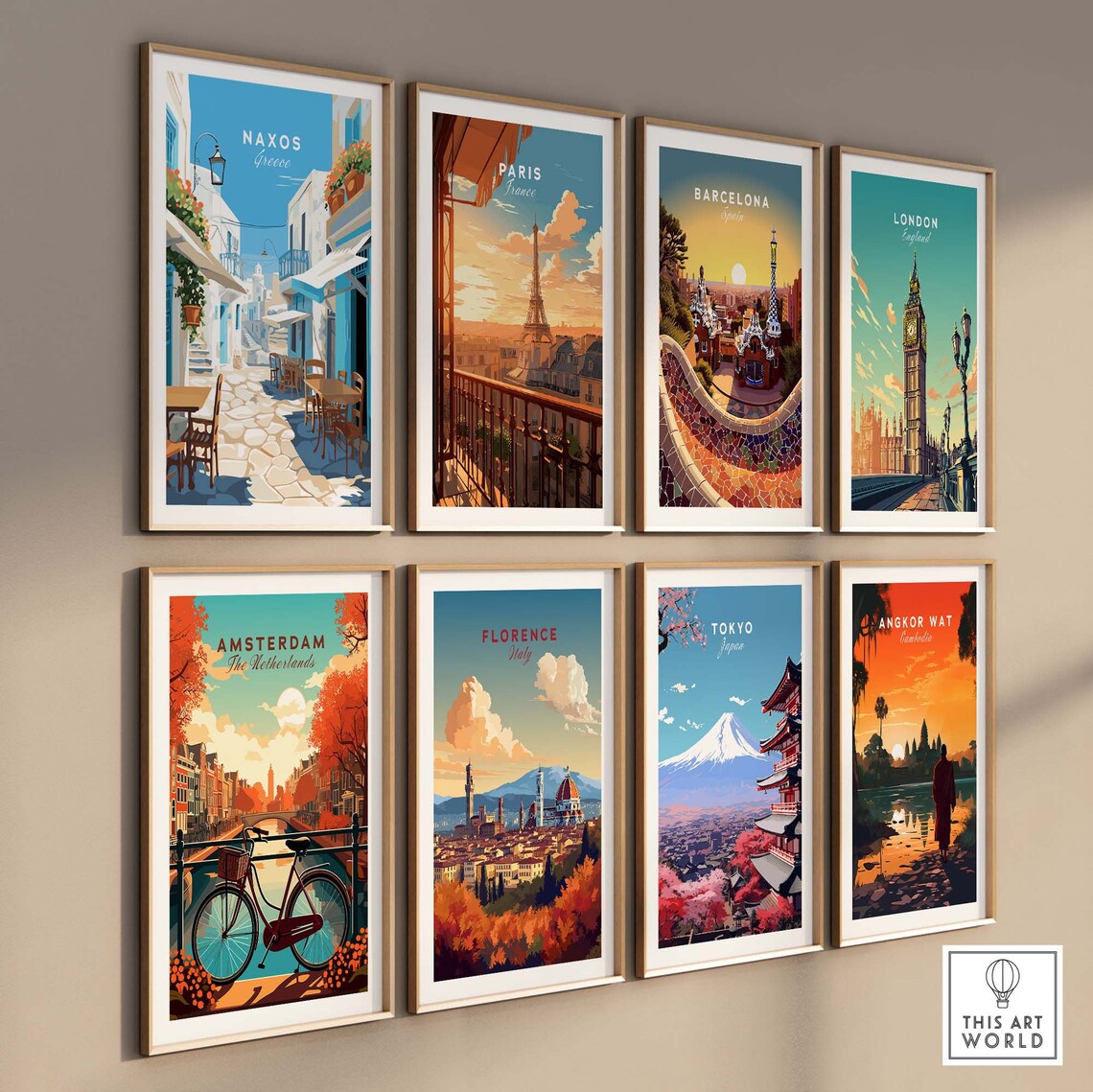 Naxos Travel Poster Art Print, Home Decor - Image 3