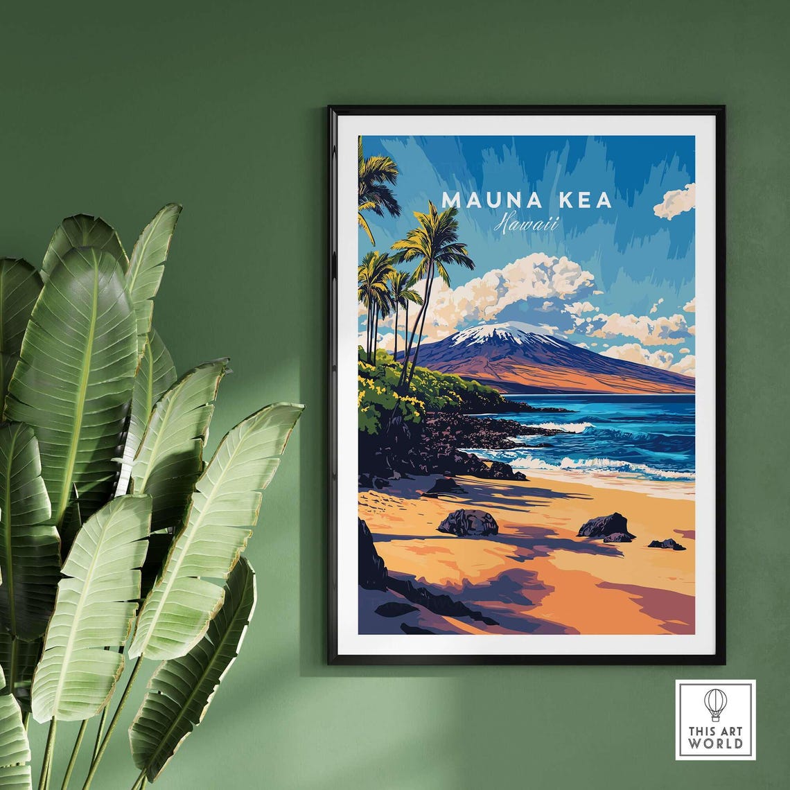 Mauna Kea Beach, Tropical Coastal Hawaii Seascape Poster - Image 2