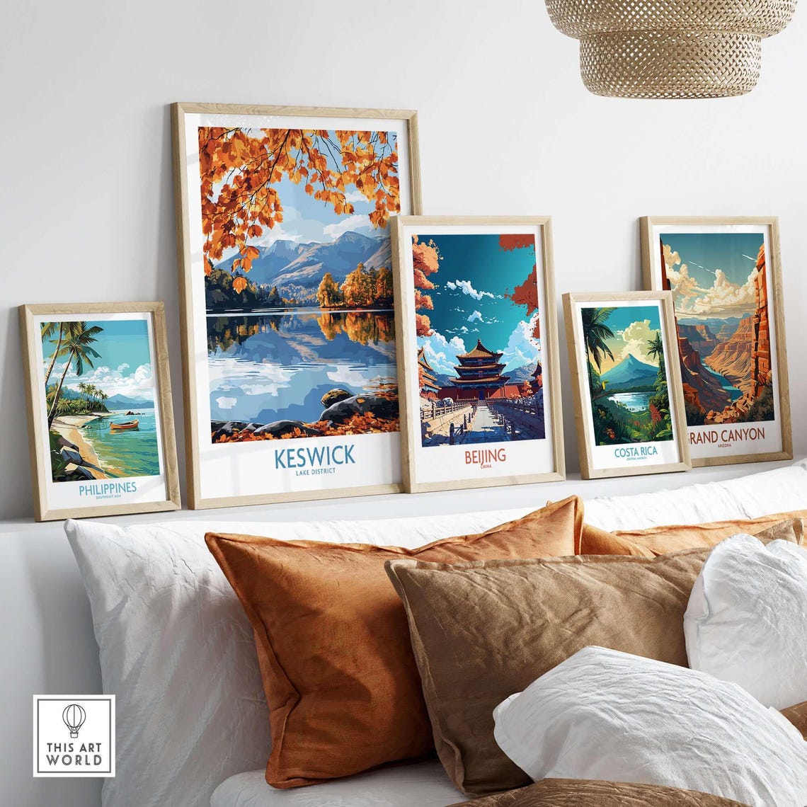 Keswick Travel Poster, Lake District Illustration - Image 3