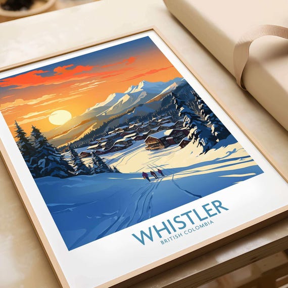 Whistler Ski Resort, Winter Sports Adventure Poster
