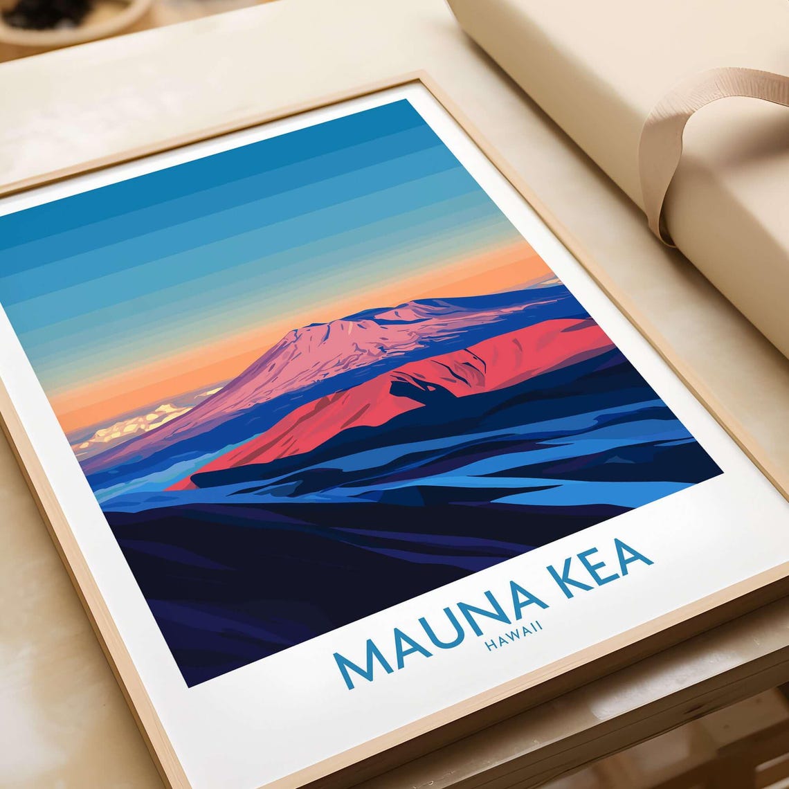 Mauna Kea, Hawaii Travel Poster