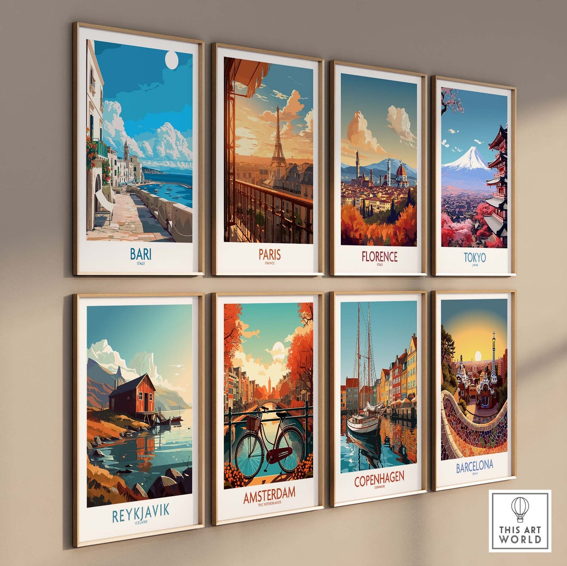 Bari Italy Lungomare Seaside Walk Old Harbor Sunny Day Poster - Image 3