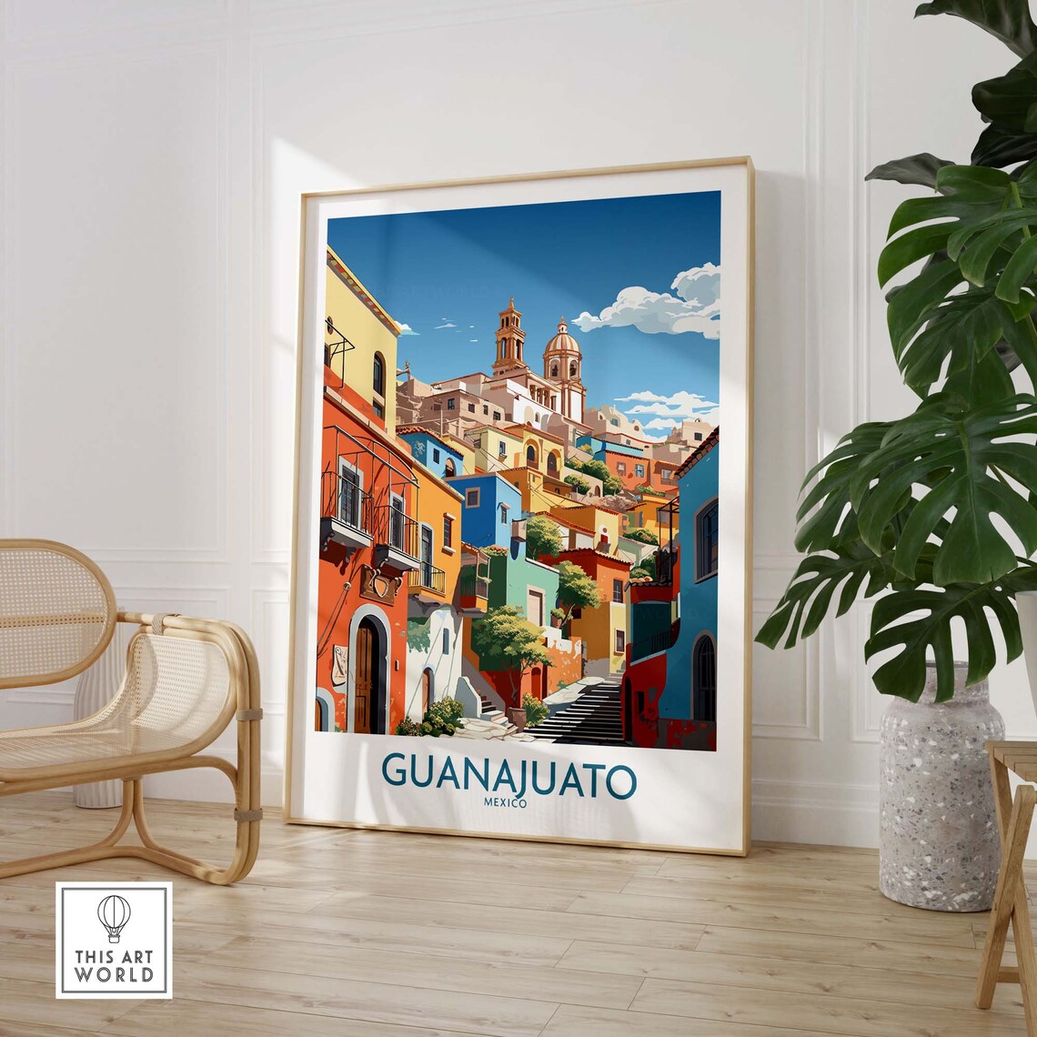 Guanajuato Mexico Travel Poster Art Print - Image 3