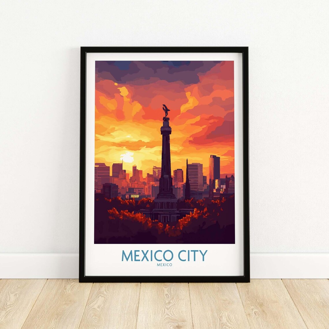 Mexico City Travel Poster, Office Wall Art - Image 5