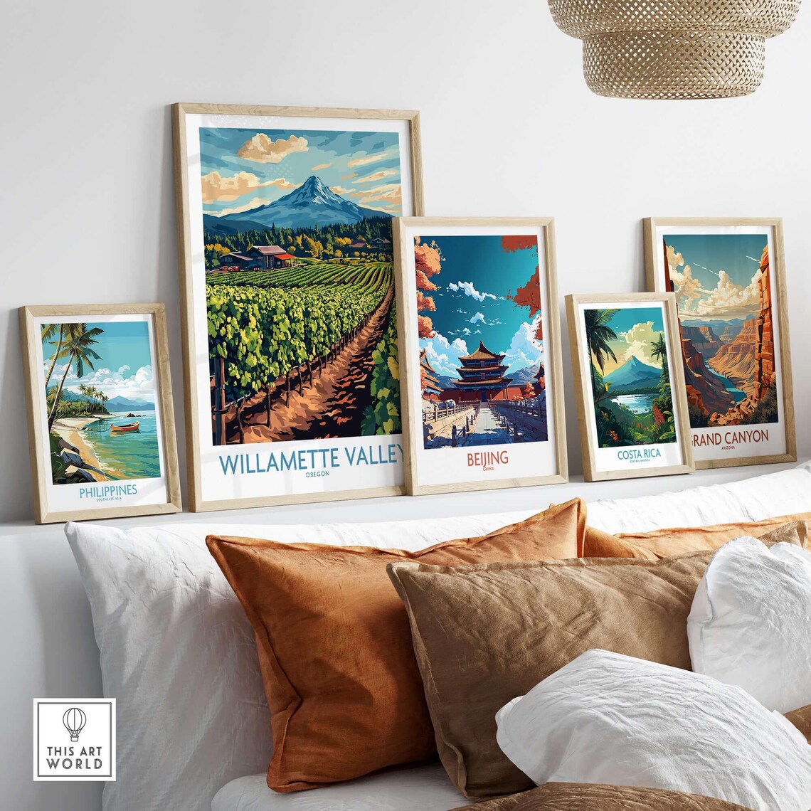 Willamette Valley - Vintage Wine Country Poster - Image 3