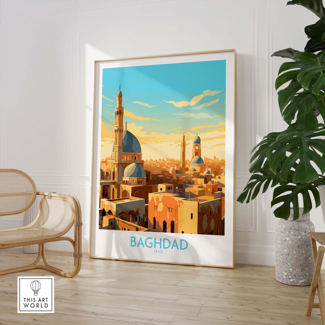 Baghdad Travel Poster, Home Decor Art Print - Image 3