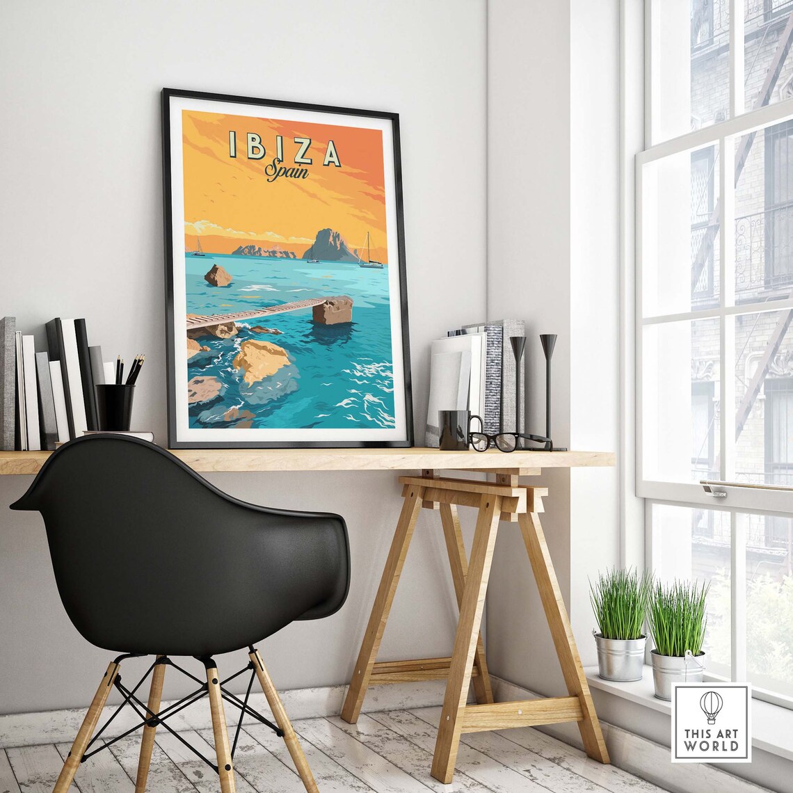 Ibiza Travel Poster, Spanish Island Decor - Image 4