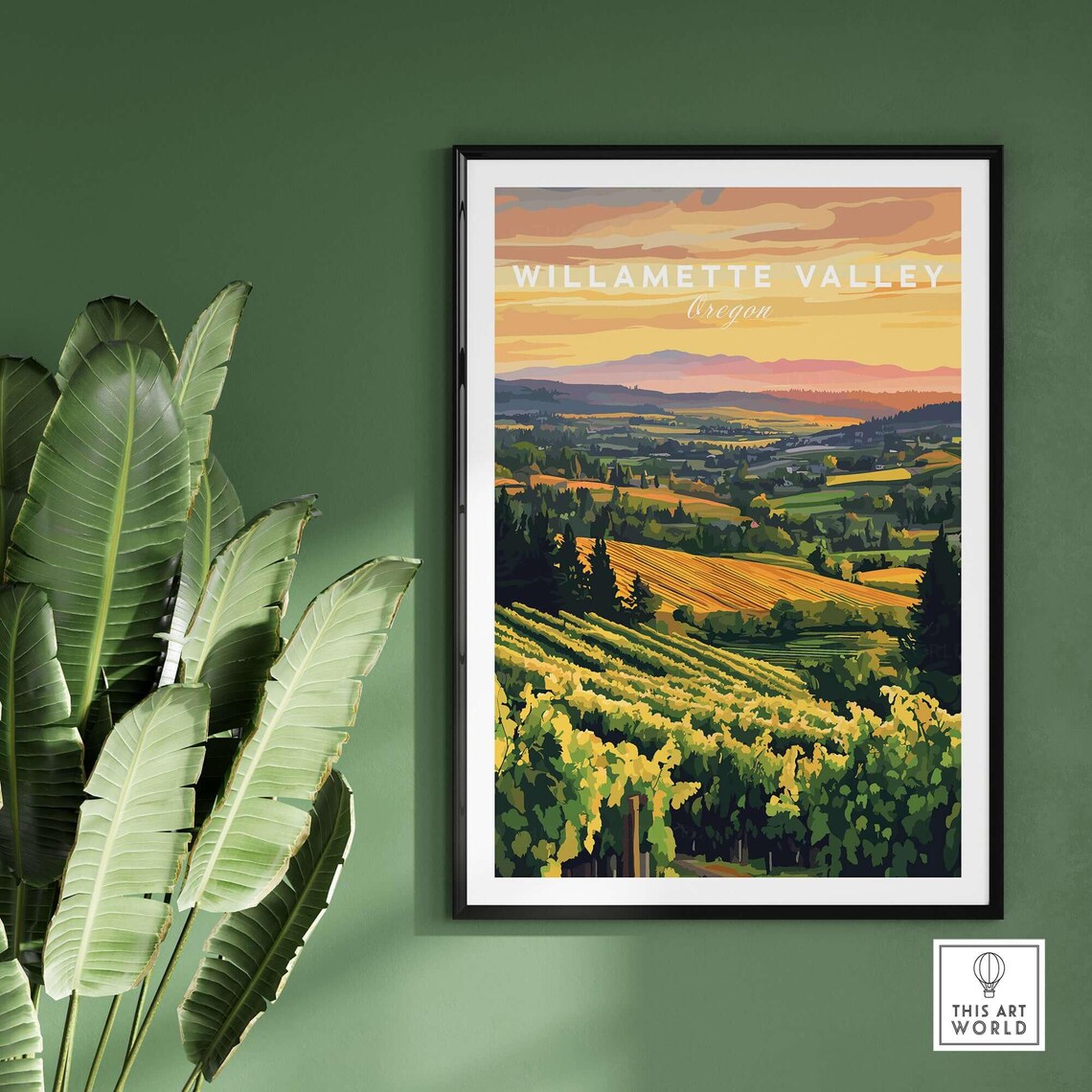 Willamette Valley Wine Country Gift Illustration - Image 2