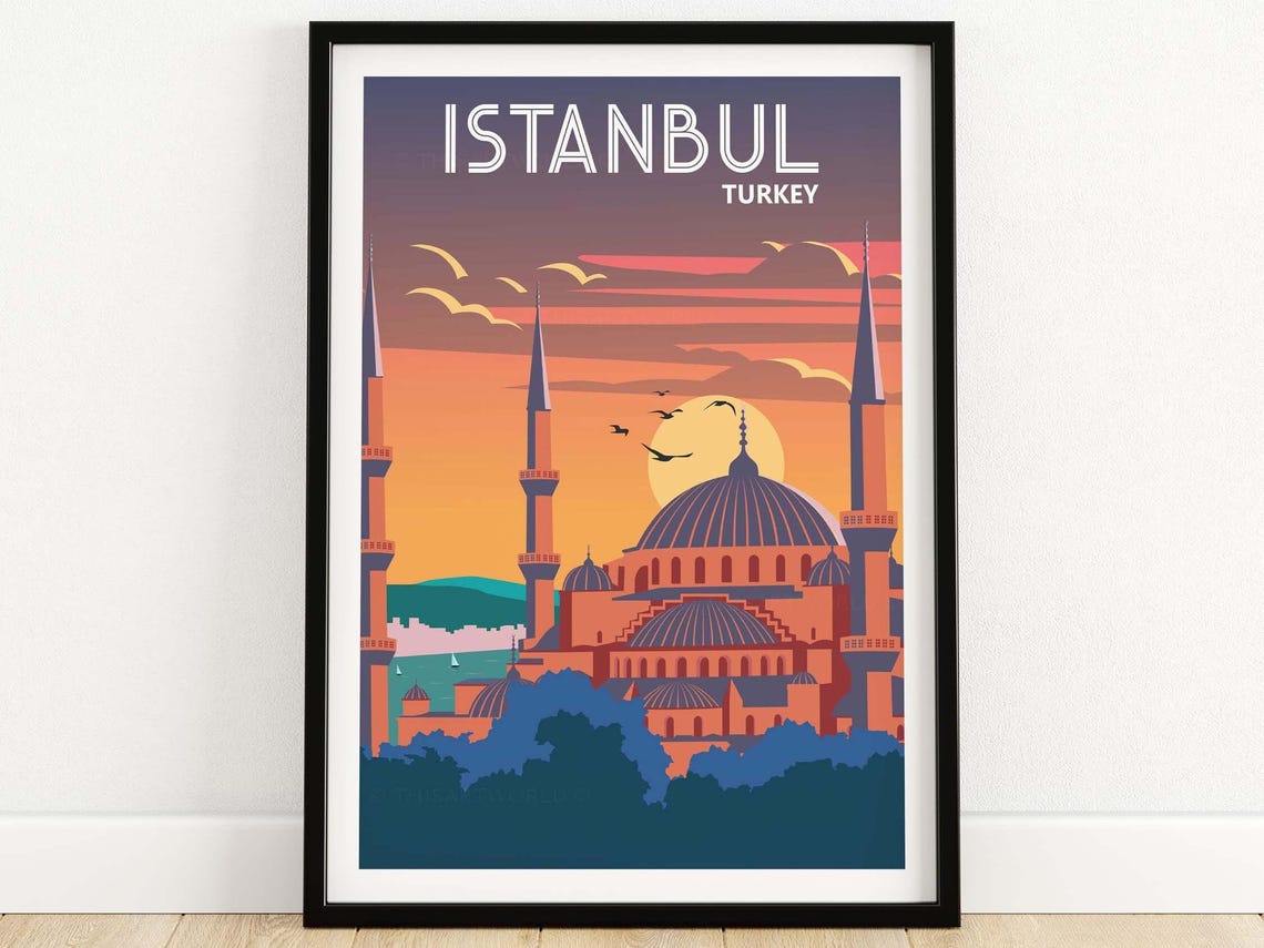 Istanbul Turkey Wall Art Print