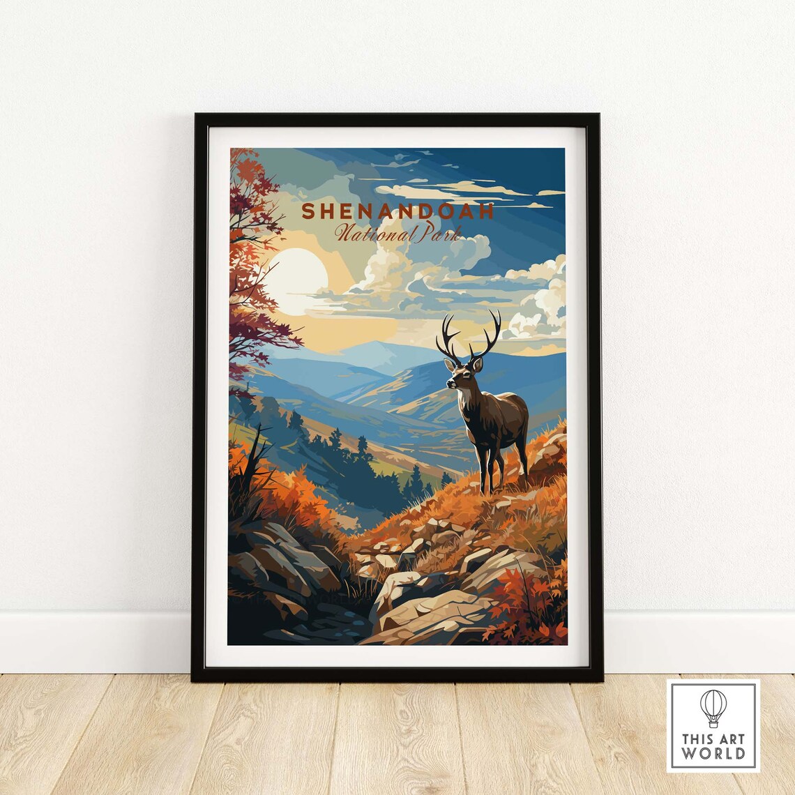 Shenandoah National Park Travel Poster, Art Print