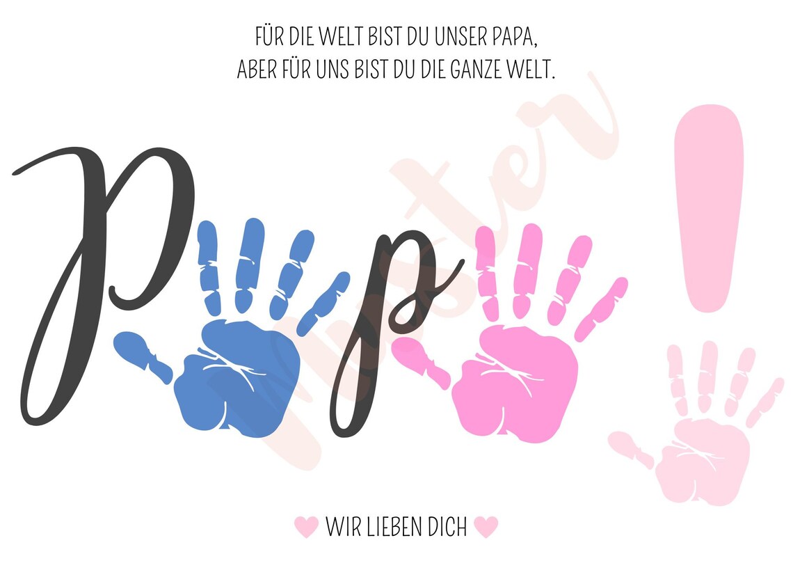 Handprint Gift for Dad, Birthday Gift Idea - Image 2