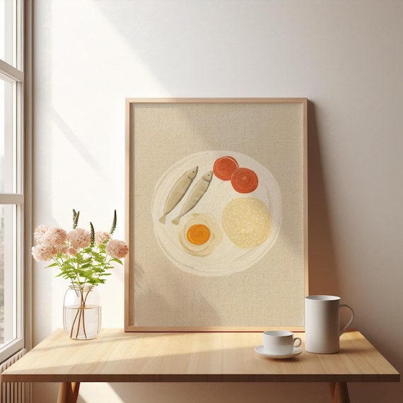 Philippines Poster Filipino Breakfast Art Home And Kitchen Wall Tradition Culture Food Satin