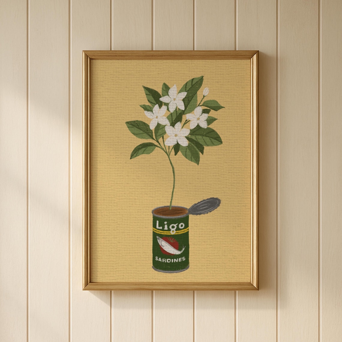 Philippines Ligo Sardines Art Print, Home Kitchen Decor