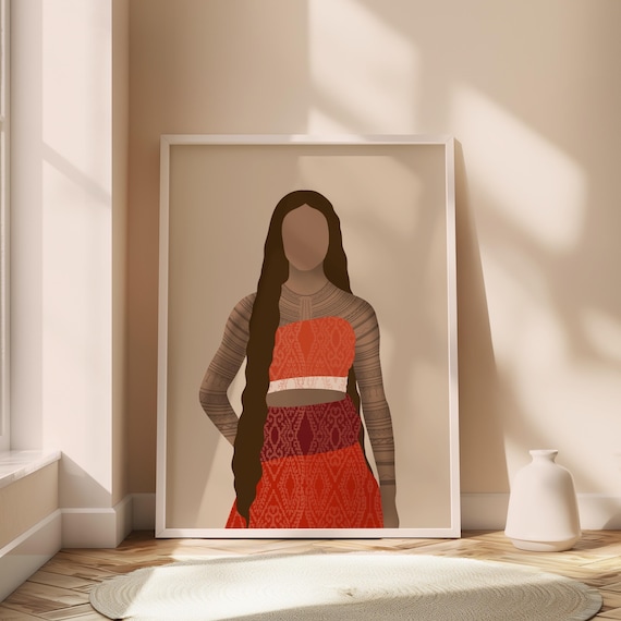 Philippines Poster Modern Filipina Art Pinay Digital Download Printable Wall Decor Native Filipino Home Living Room