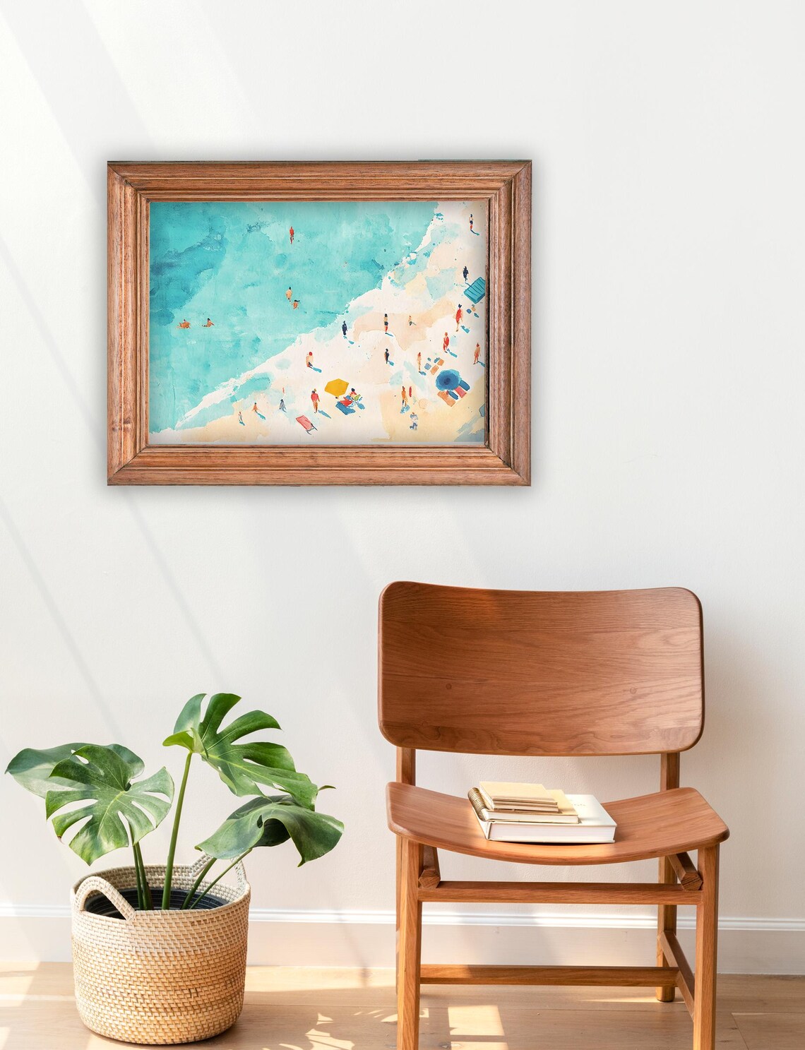 Beach Watercolor Art Print, Coastal Summer Boho - Image 2