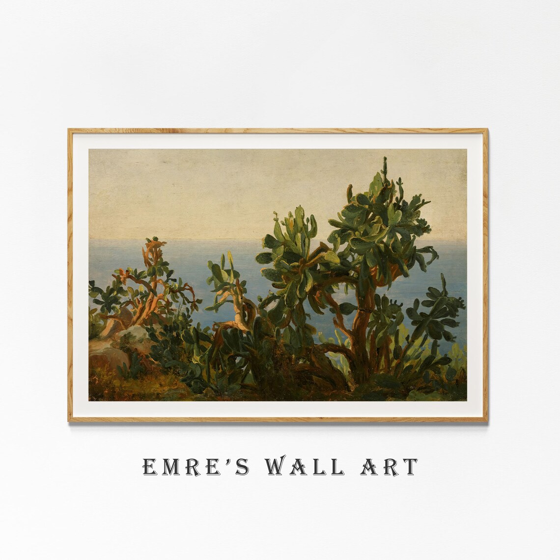 Country Landscape Oil Painting Print, Vintage Cottage Decor - Image 4