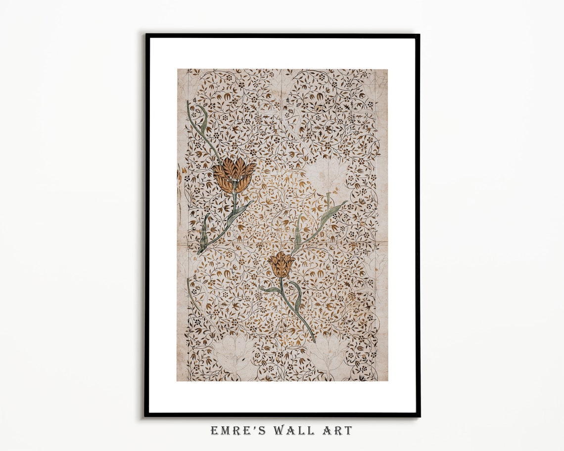 Vintage Mixed Gallery Set Skyscape Sailboat Botanical Wall Poster - Image 4