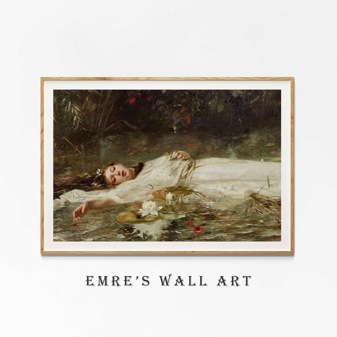 Woman Oil Painting Antique Wall Art Poster - Image 2