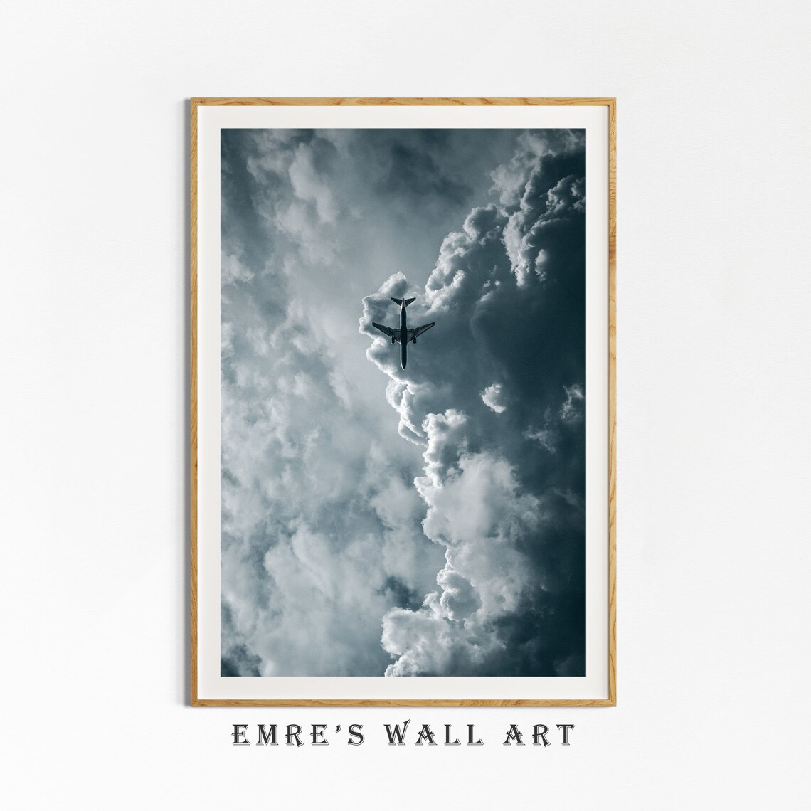 Cloudy Sky Landscape Poster, Modern Wall Art - Image 4