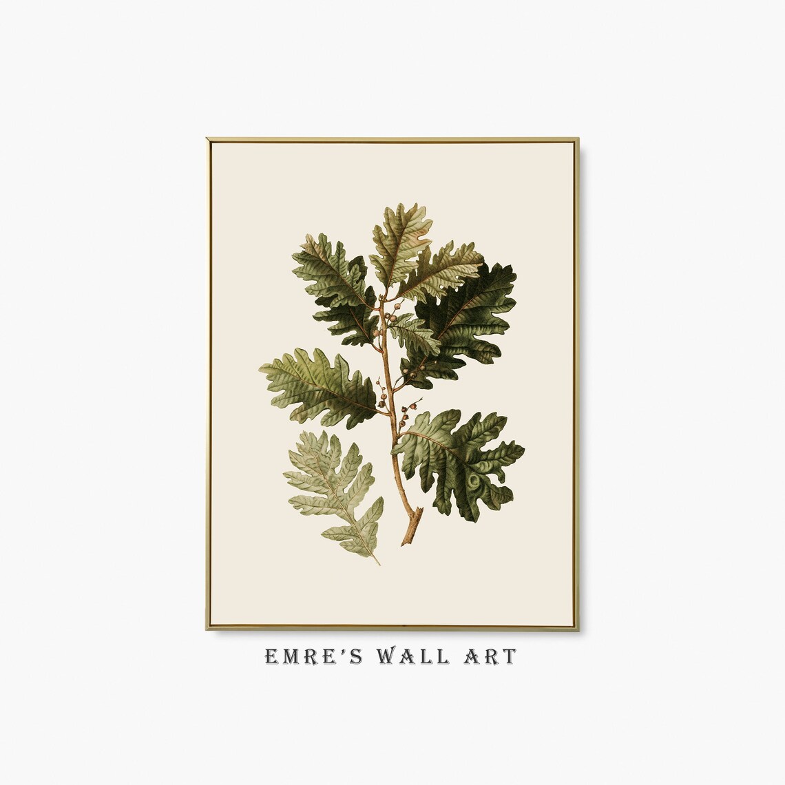 Vintage Botanical Tree Branch Art Print, Rustic Sketch - Image 2