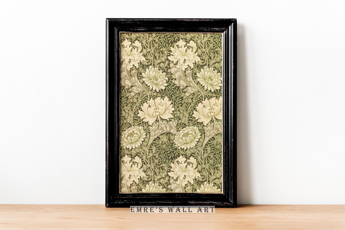 Vintage Floral Pattern Art Print, Botanical - Image 2