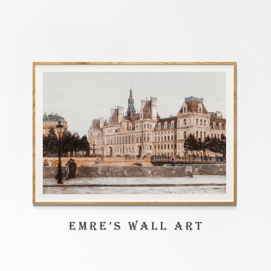Vintage Paris Street Architecture Scene, Travel Poster - Image 4