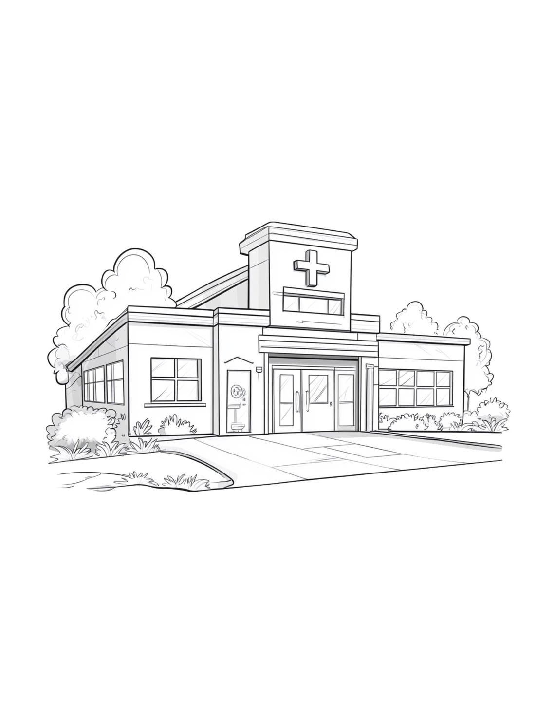 Kids Healthcare Coloring Book Cover With Cute Doctors Art Print - Image 2